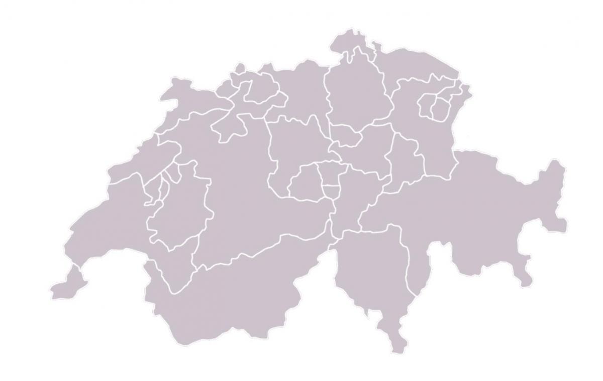 map of blank map of switzerland