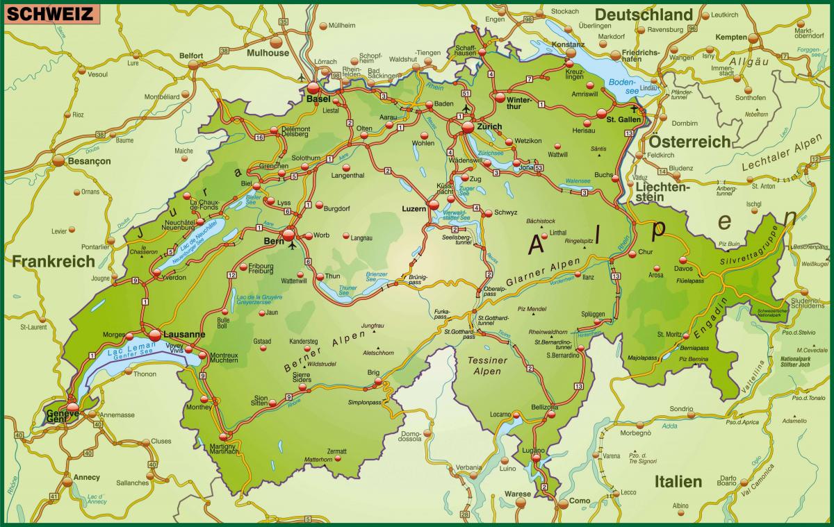 map of street map of basel switzerland