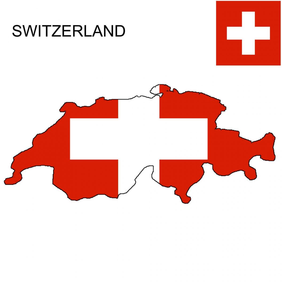 map of switzerland flag