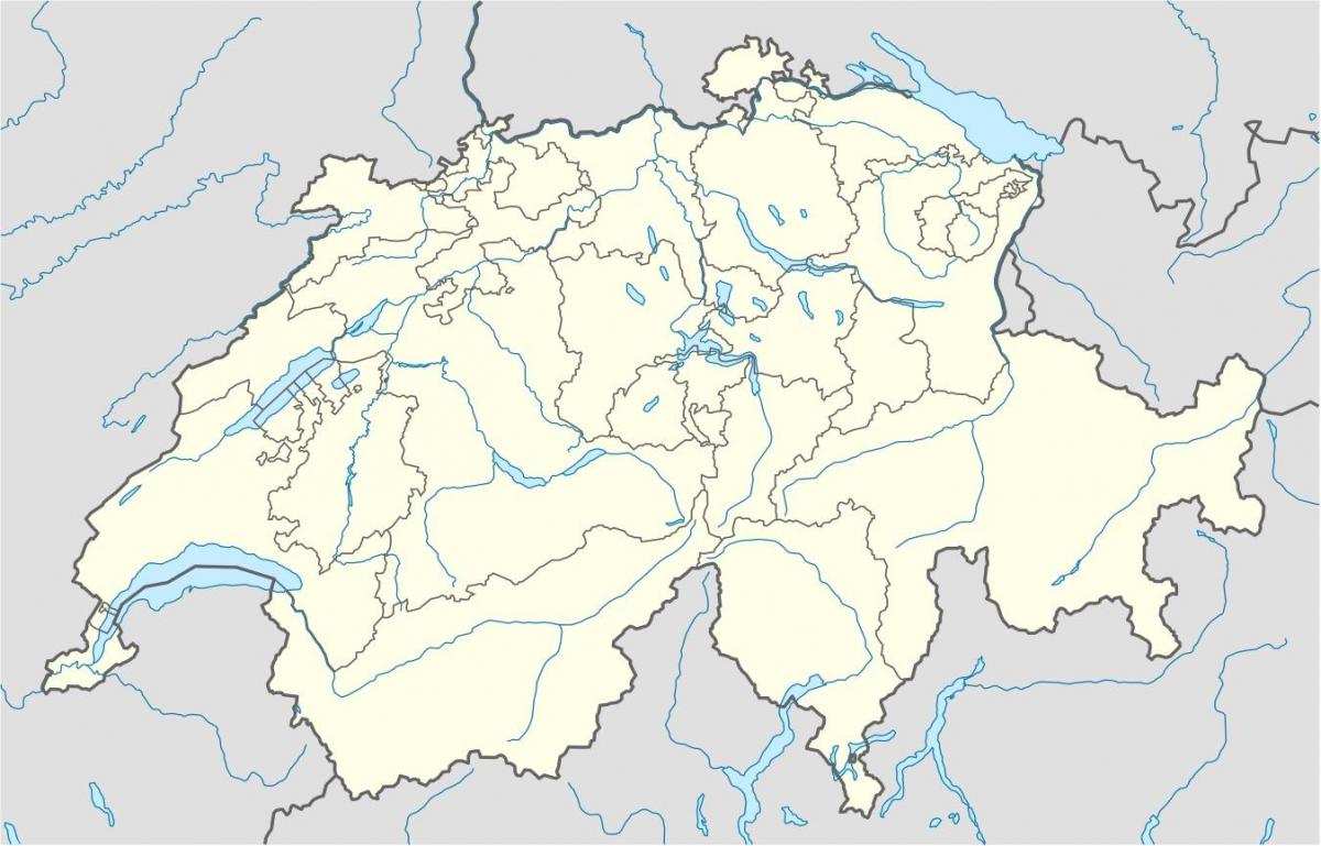 map of switzerland map vector