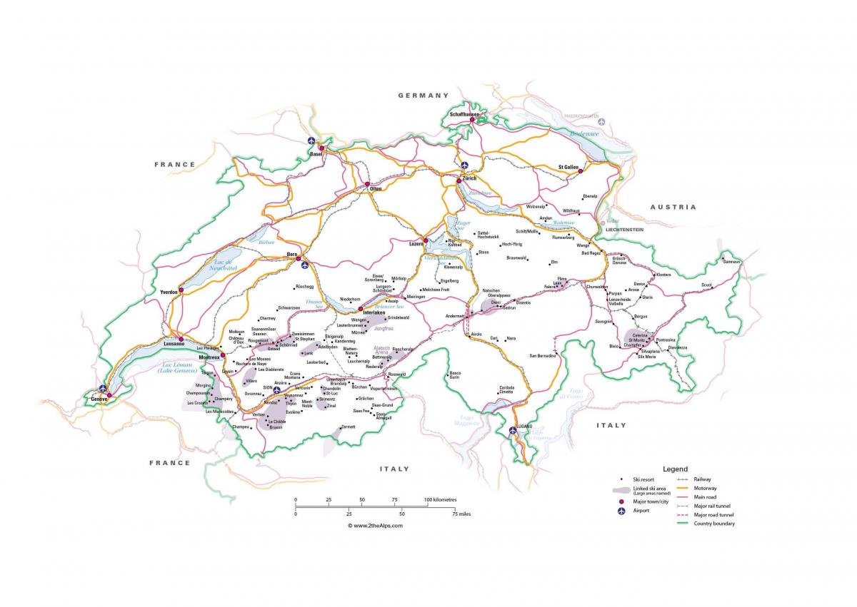 map of switzerland metro 