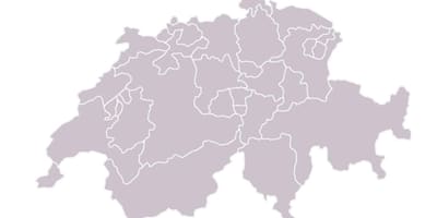 Map of blank map of switzerland