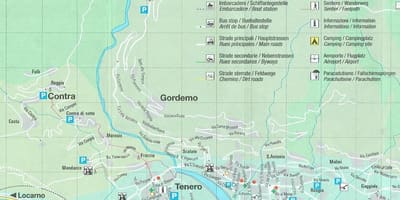 Map of camping switzerland