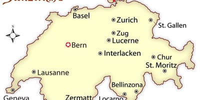 Map chur switzerland