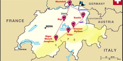 Jungfrau switzerland map