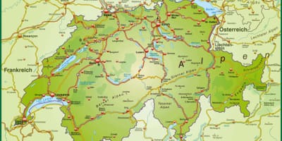 Map of street map of basel switzerland