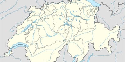 Map of switzerland map vector