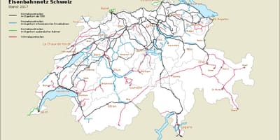 Map of switzerland ports