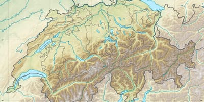 Map of switzerland relief