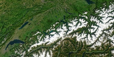 Map of switzerland satellite