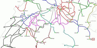 Map of switzerland train station 