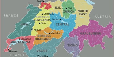 Map of switzerland zone