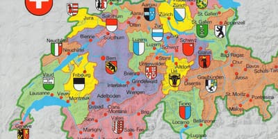 Map of tourist map of zurich switzerland